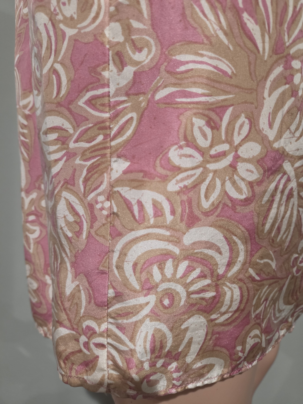 Vintage S.L.B. Sunny Leigh 100% Silk Floral Top Skirt 2 Piece Set S - Picture 10 of 16